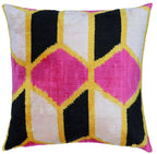 Canvello Handmade Pink Velvet Throw Pillows - 16x16 inch Canvello