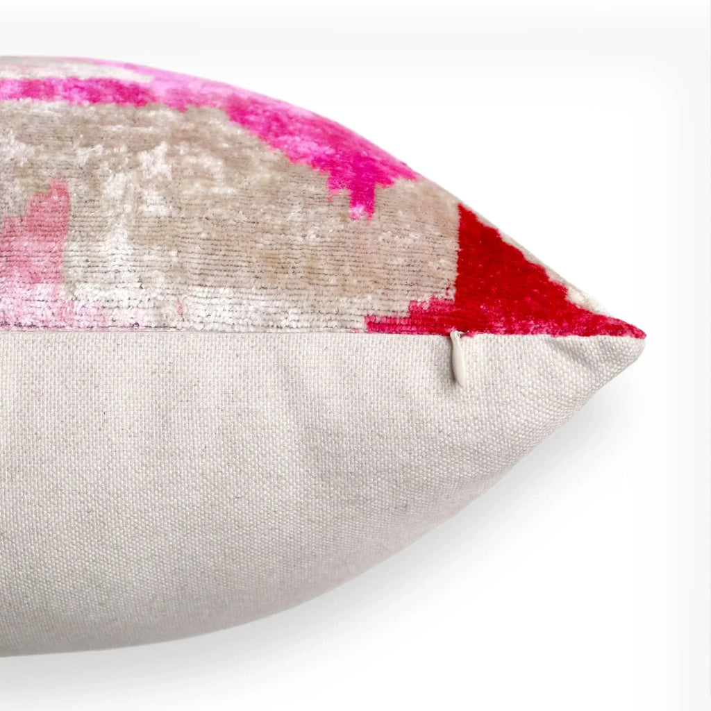 Canvello Handmade Pink start Throw Pillow with Down Insert - 18 x 18 in Canvello