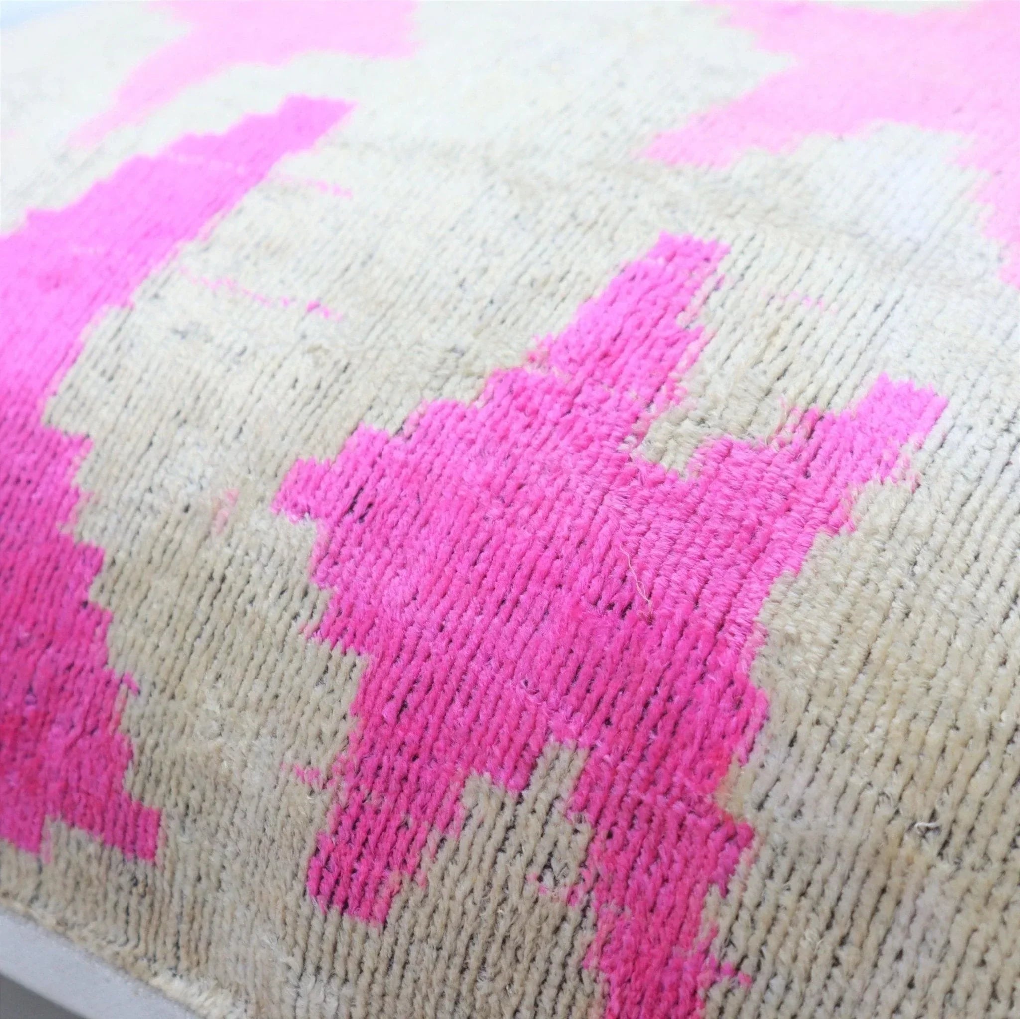 Canvello Handmade Pink start Throw Pillow with Down Insert - 18 x 18 in Canvello
