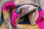 Canvello Handmade PinkGray Geometic Throw Pillow - 16x24 in Canvello