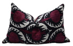 Canvello Handmade Purple Pomegranate Lumbar Pillow For Couch - 16x24 in Canvello