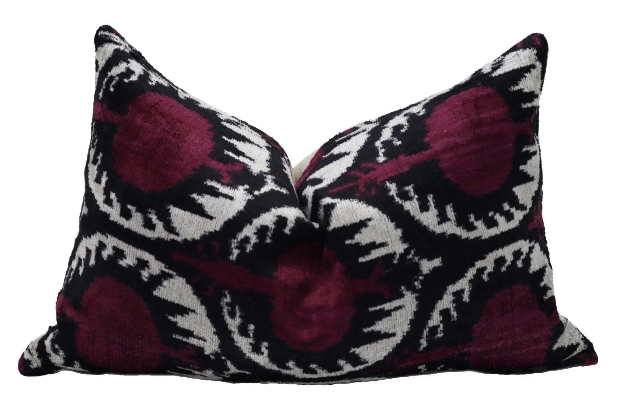 Canvello Handmade Purple Pomegranate Lumbar Pillow For Couch - 16x24 in Canvello