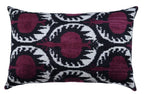 Canvello Handmade Purple Pomegranate Lumbar Pillow For Couch - 16x24 in Canvello