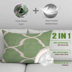 Canvello Handmade Silk Decorative Throw Pillow with Down Filled Insert Canvello