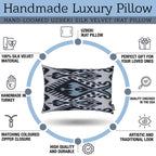 Canvello Handmade Silk Decorative Throw Pillow with Down Filled Insert Canvello