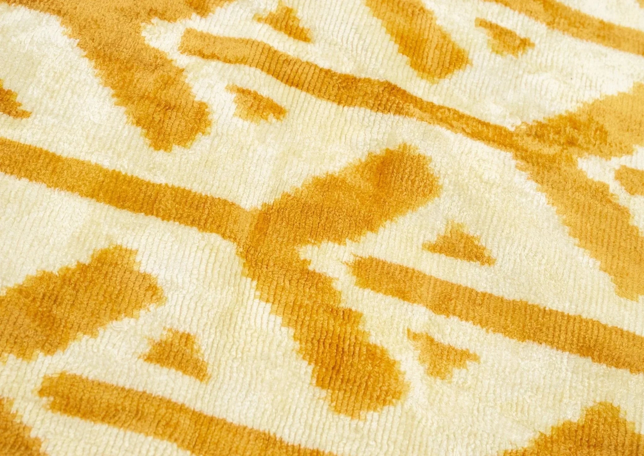 Canvello Handmade Tribal Arrow Velvet Throw Pillow in Yellow and Cream - Perfect for Bohemian and Rustic Decor - 16x24 in Canvello
