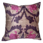Canvello Handmade Turkish Multi Colors Velvet Silk Pillow - 16'' X 16'' Canvello
