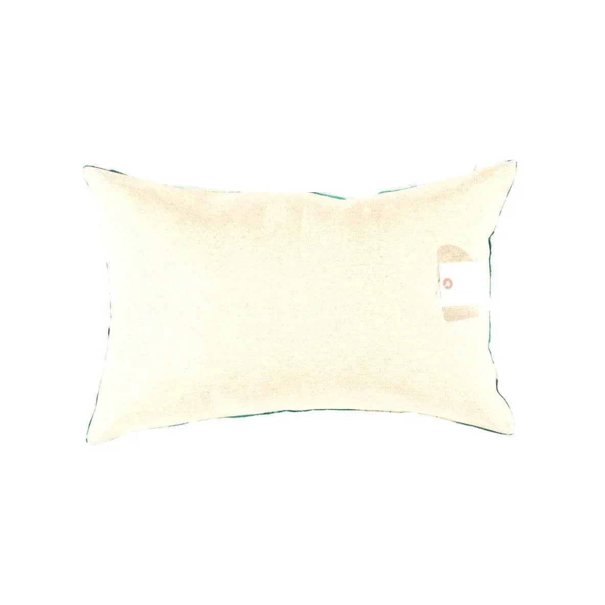 Canvello Handmade Turkish Silk Velvet Ikat Pillow - 16"x24", back view - House Of Avana