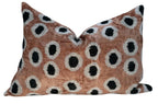 Canvello Handmade Velvet Gold Black Dot lumbar Pillows For Couch | 16 x 24 in Canvello