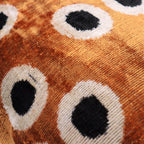 Canvello Handmade Velvet Gold Black Dot lumbar Pillows For Couch | 16 x 24 in (40 x 60 cm) Canvello