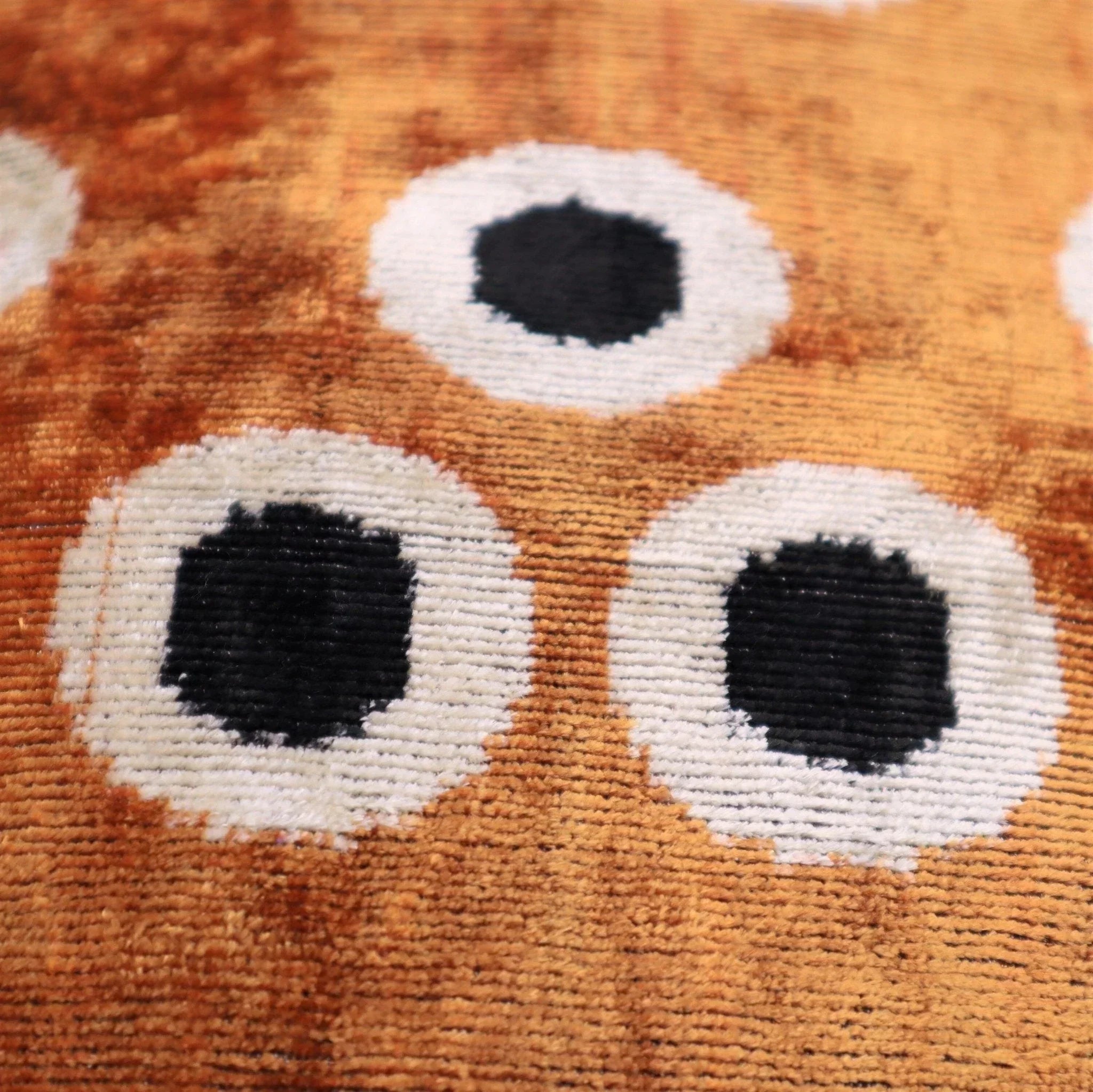 Canvello Handmade Velvet Gold Black Dot lumbar Pillows For Couch | 16 x 24 in (40 x 60 cm) Canvello