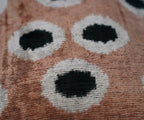 Canvello Handmade Velvet Gold Black Dot lumbar Pillows For Couch | 16 x 24 in Canvello