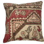 Canvello Handmade Vintage Turkish Rug Pillow - 20' X 20' Canvello