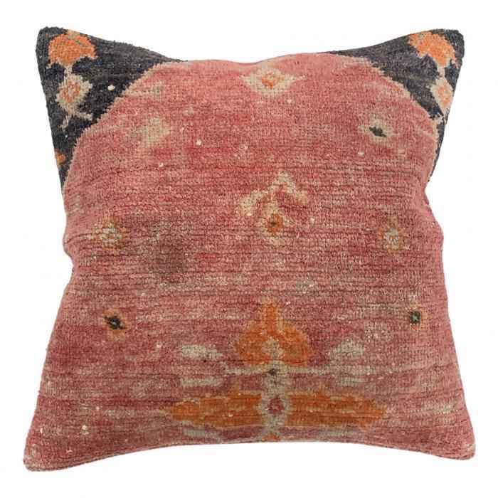 Canvello Handmade Vintage Turkish Rug Pillow - 20' X 20' Canvello
