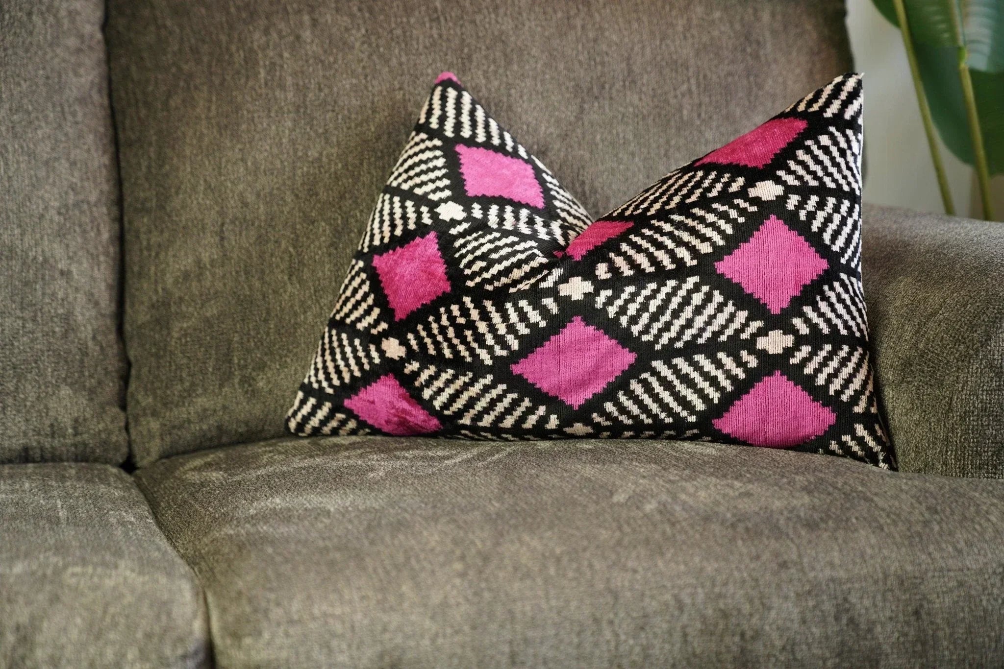 Canvello Hot Pink Throw Pillows For Couch Down Filled - 16x24 in Canvello