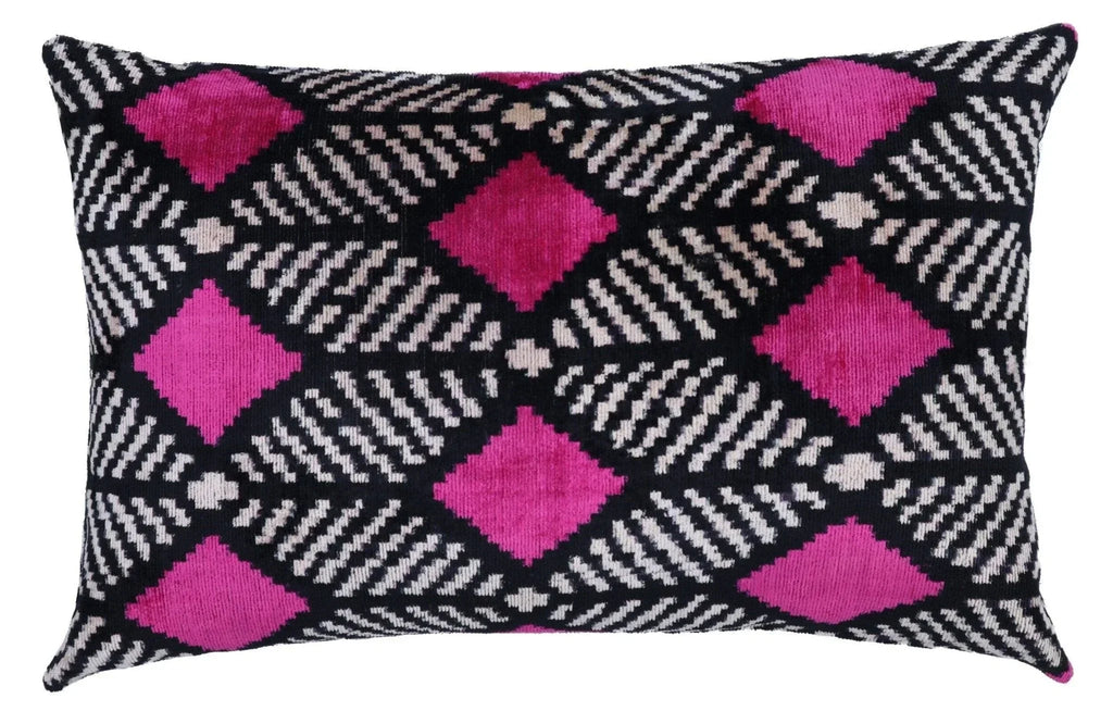 Canvello Hot Pink Throw Pillows For Couch Down Filled - 16x24 in Canvello