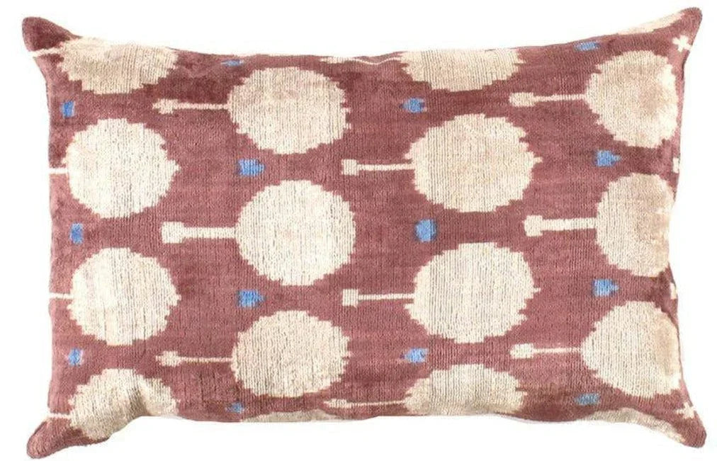 Canvello IKAT Brown Velvet Pillow - TI 150 Canvello