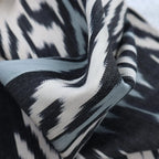 Canvello Ikat Pure Silk Throw Pillows For Couch - 16x16 inch Canvello