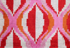 Canvello Invisible Zipper Silk Velvet Pink Red Throw Pillows - 20x20 in Canvello