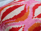 Canvello Invisible Zipper Silk Velvet Pink Red Throw Pillows - 20x20 in Canvello
