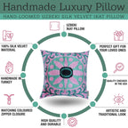 Canvello Invisible Zipper Silk Velvet Pink Throw Pillows - 20x20 in Canvello
