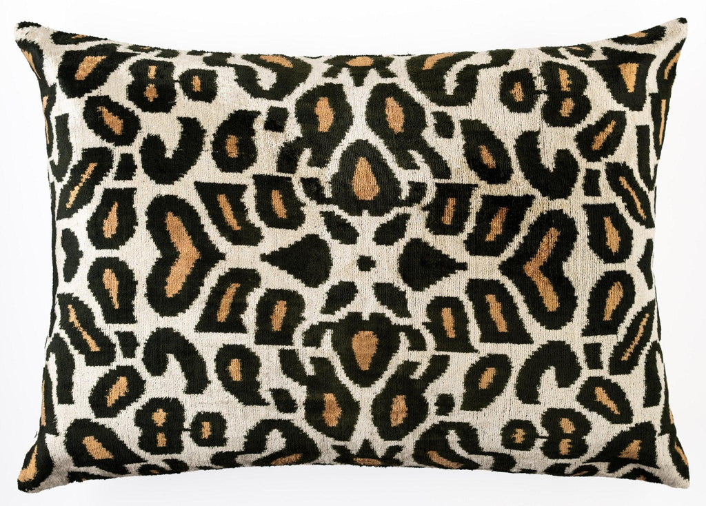 Canvello Luxurious 16x24 Handmade Velvet Silk Pillow with Premium Down Feather Insert -  Tiger Print Design Canvello