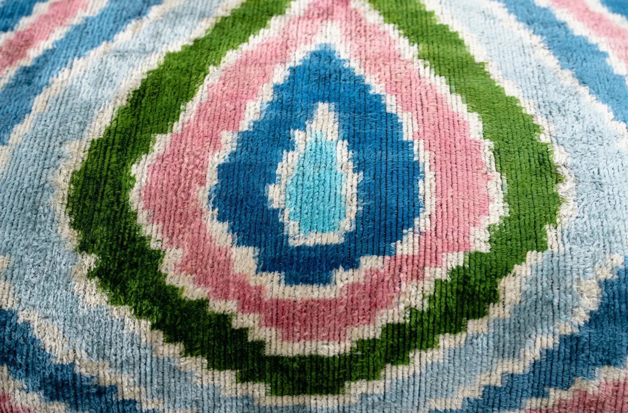 Canvello Luxurious 16x24 Inch Designer Throw Pillow with Down Feather Insert - Artistic Paisley Pattern in Vibrant Colors Pink Blue Green Canvello