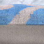 Canvello Luxurious Blue Velvet Throw Pillows - 20x20, top view - House Of Avana