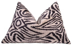 Canvello Luxury Black And Ivory Throw Pillows - 16x24 Canvello