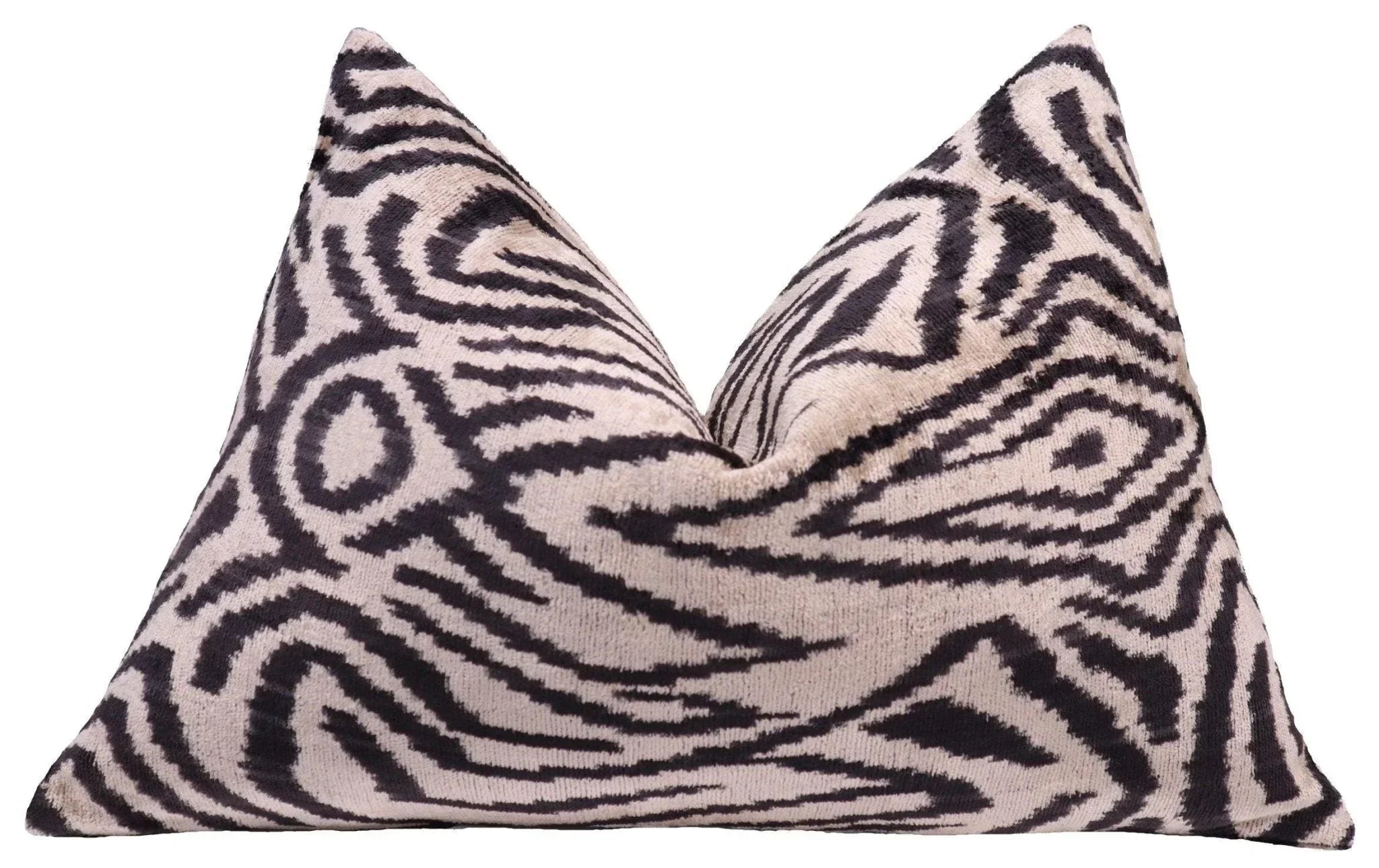 Canvello Luxury Black And Ivory Throw Pillows - 16x24 Canvello