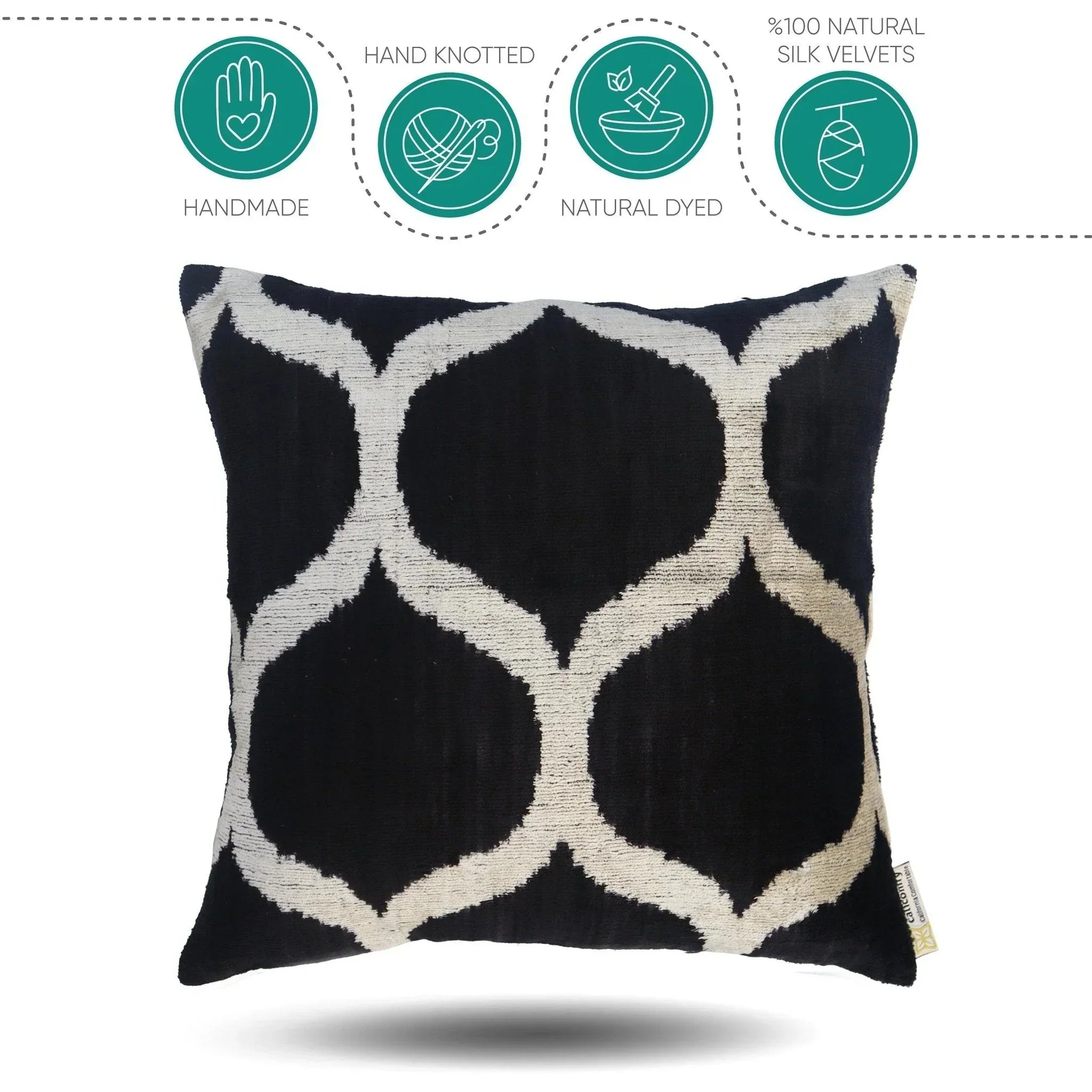 Canvello Luxury Black And White Pillows For Couch - 20x20 in Canvello