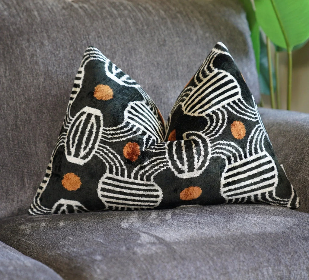 Canvello Luxury Black Pillows For Bed | 16x24 | 16x16 in |Set of 2 Canvello
