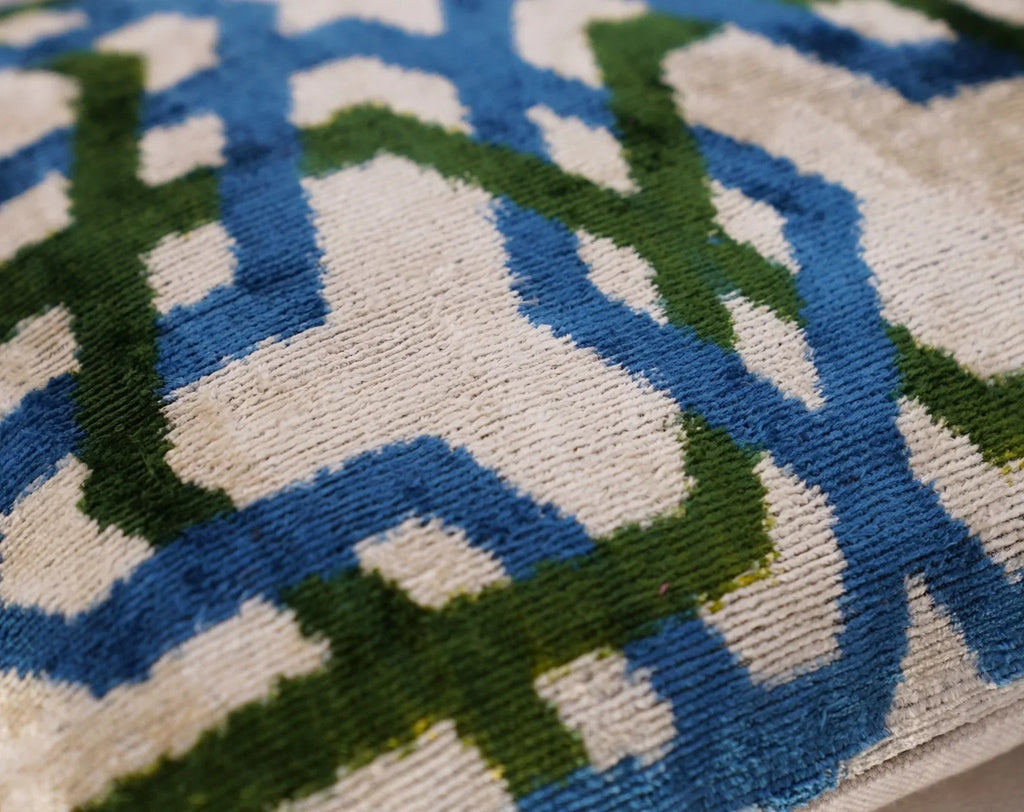 Canvello Luxury Blue Green Geometric Pillow for Couch - 16x16 inch Canvello