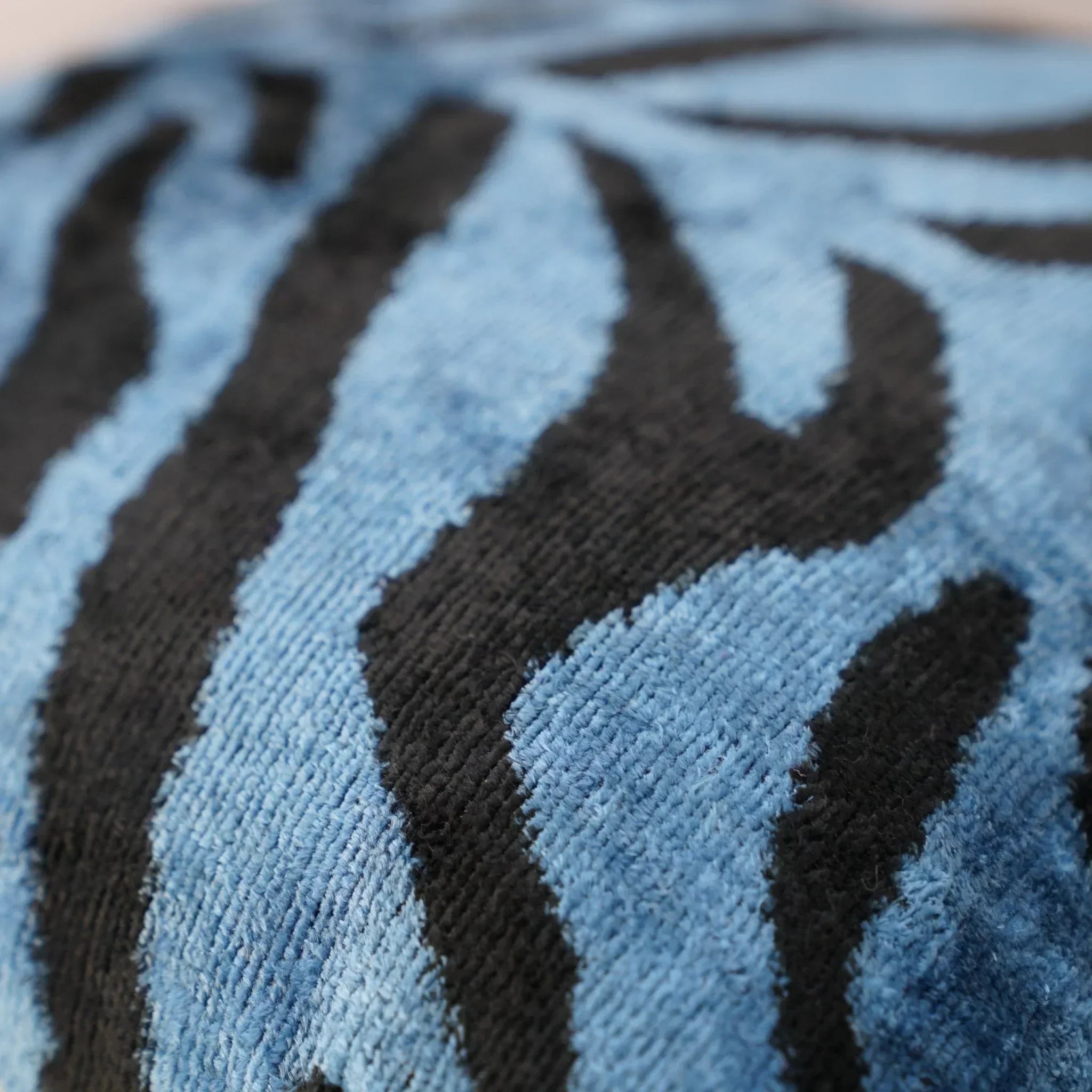 Canvello Luxury Blue Tiger Print Pillow for Couch - 16x16 inch Canvello