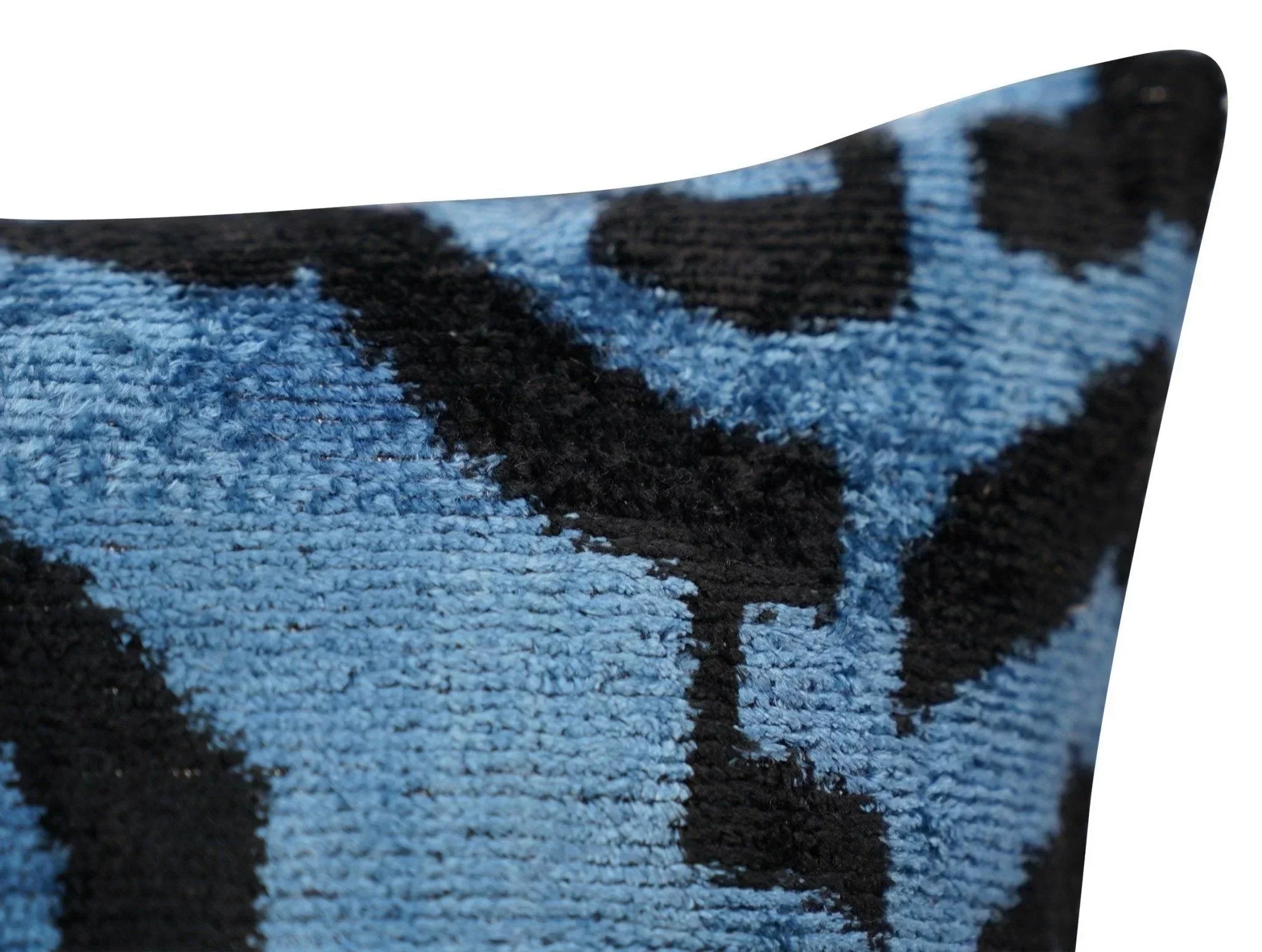 Canvello Luxury Blue Tiger Print Pillow for Couch - 16x16 inch Canvello