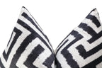 Canvello Luxury Decorative Black White Throw Pillow | 16 x 24 in (40 x 60 cm) Canvello