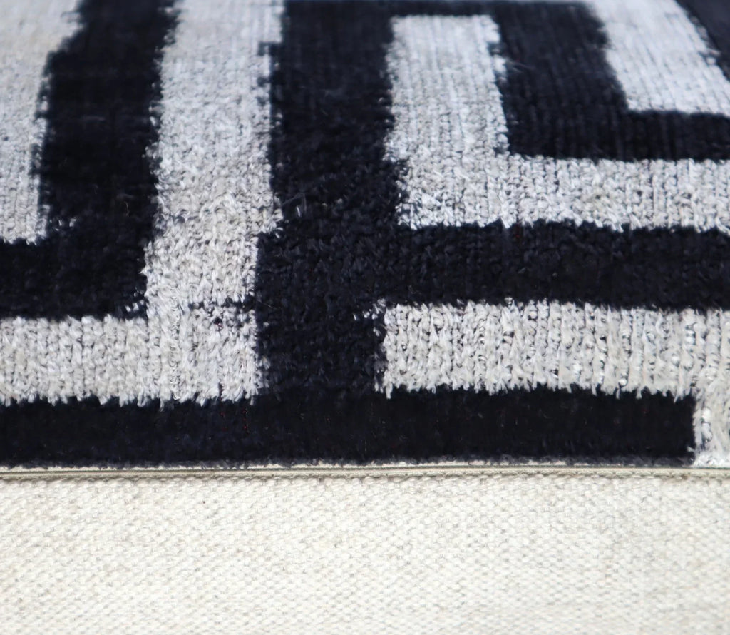Canvello Luxury Decorative Black White Throw Pillow | 16 x 24 in (40 x 60 cm) Canvello