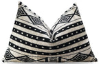 Canvello Luxury Decorative Black & White Throw Pillow | 16 x 24 in (40 x 60 cm) Canvello
