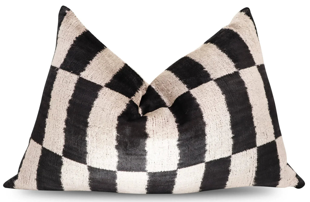 Canvello Luxury Decorative Black & White Throw Pillow | 16 x 24 in (40 x 60 cm) Canvello