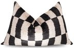 Canvello Luxury Decorative Black & White Throw Pillow | 16 x 24 in (40 x 60 cm) Canvello