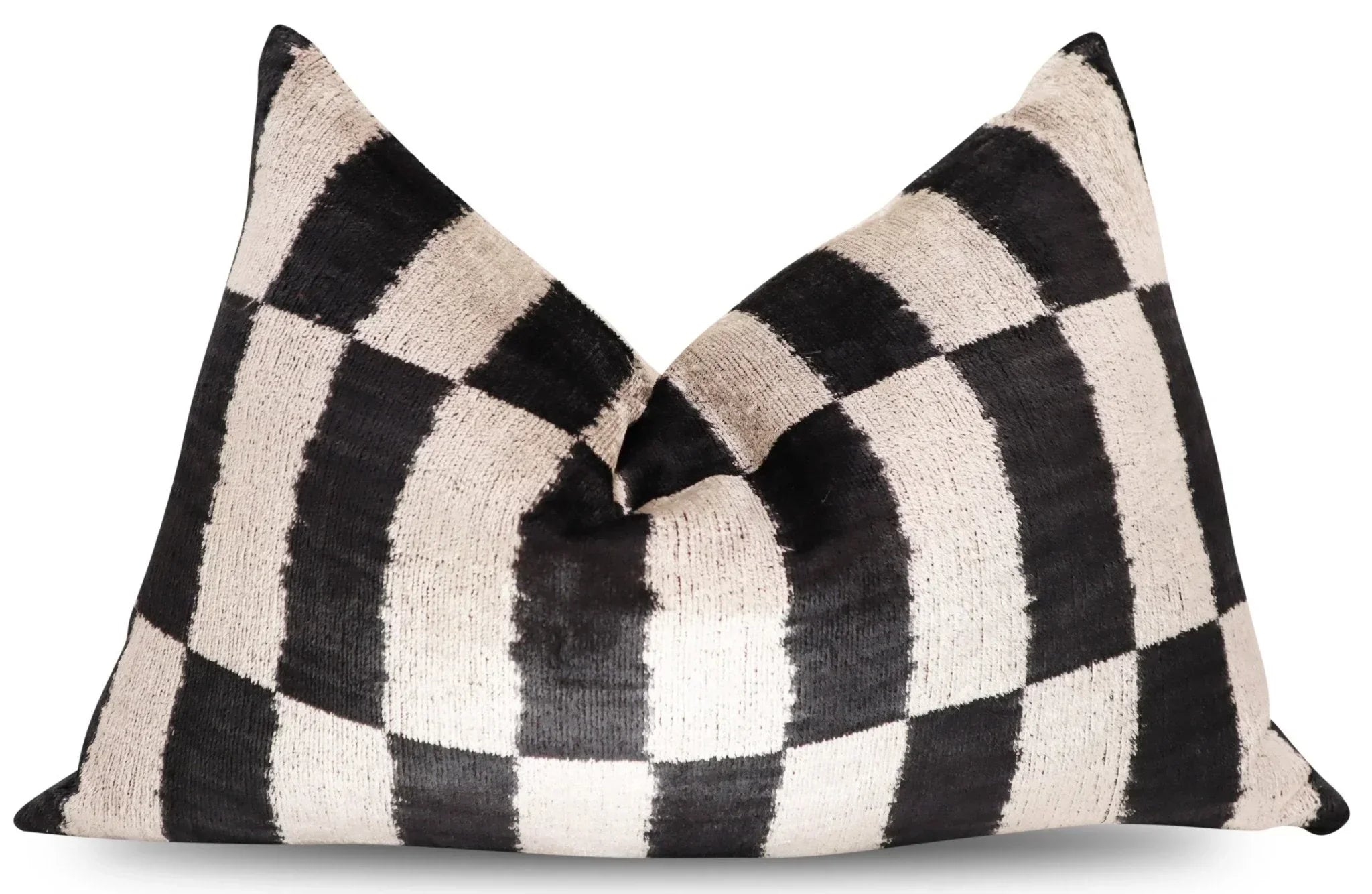 Canvello Luxury Decorative Black & White Throw Pillow | 16 x 24 in (40 x 60 cm) Canvello