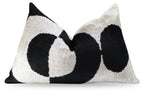 Canvello Luxury Decorative Black White Throw Pillow | 16 x 24 in (40 x 60 cm) Canvello
