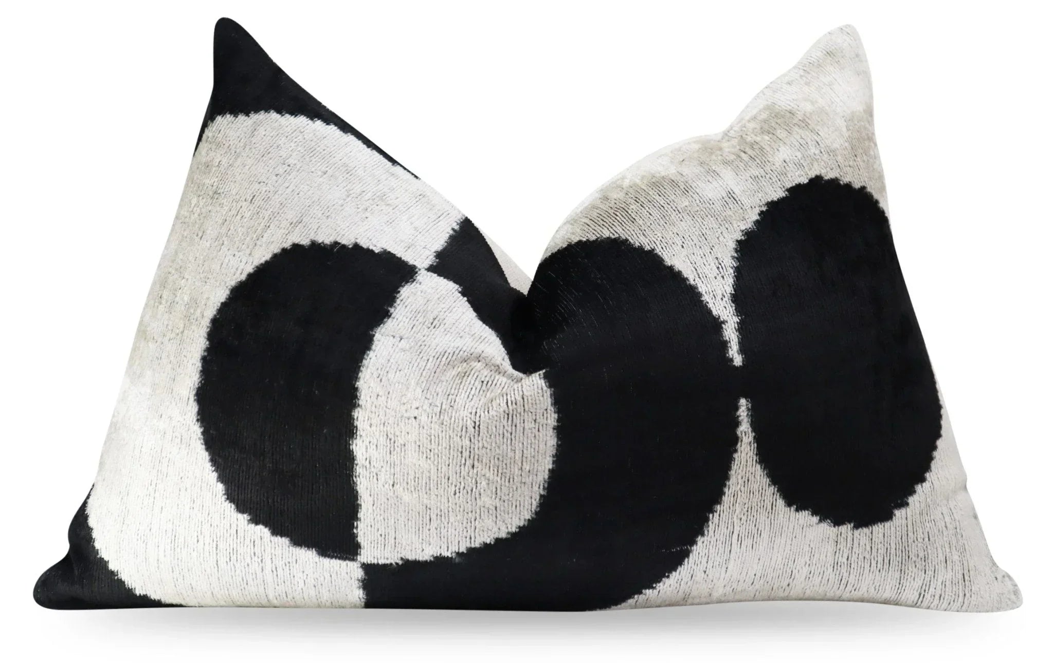 Canvello Luxury Decorative Black White Throw Pillow | 16 x 24 in (40 x 60 cm) Canvello