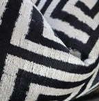 Canvello Luxury Decorative Black White Throw Pillow | 16 x 24 in (40 x 60 cm) Canvello