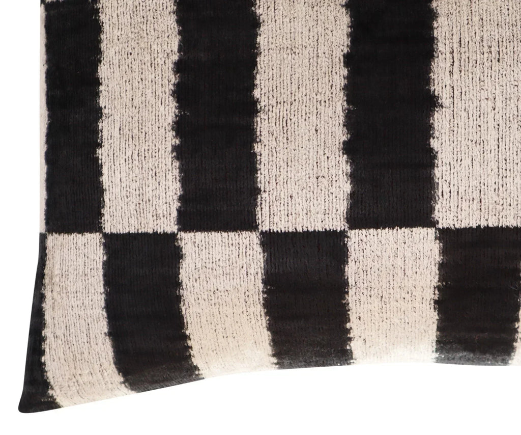 Canvello Luxury Decorative Black & White Throw Pillow | 16 x 24 in (40 x 60 cm) Canvello
