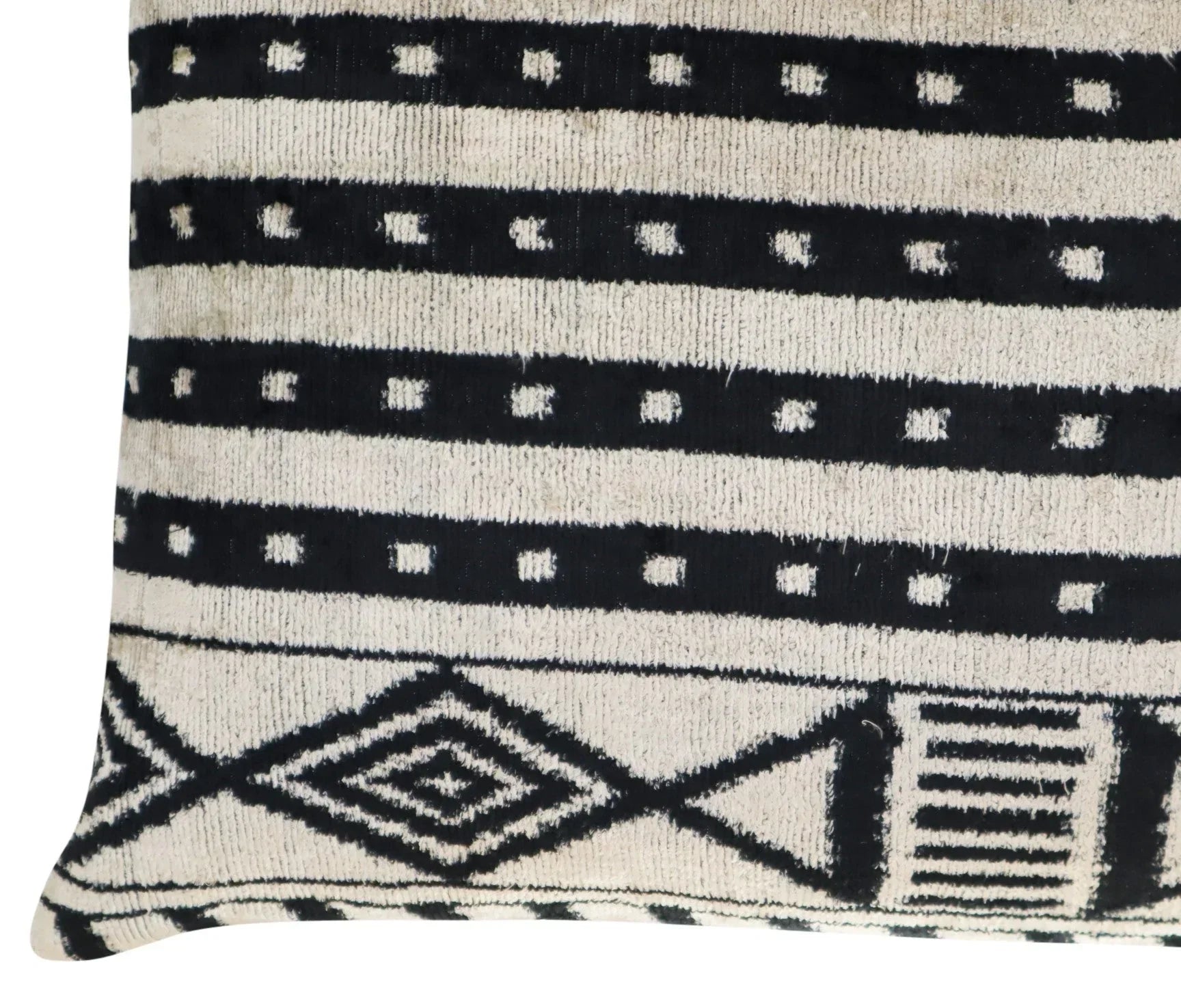 Canvello Luxury Decorative Black & White Throw Pillow | 16 x 24 in (40 x 60 cm) Canvello