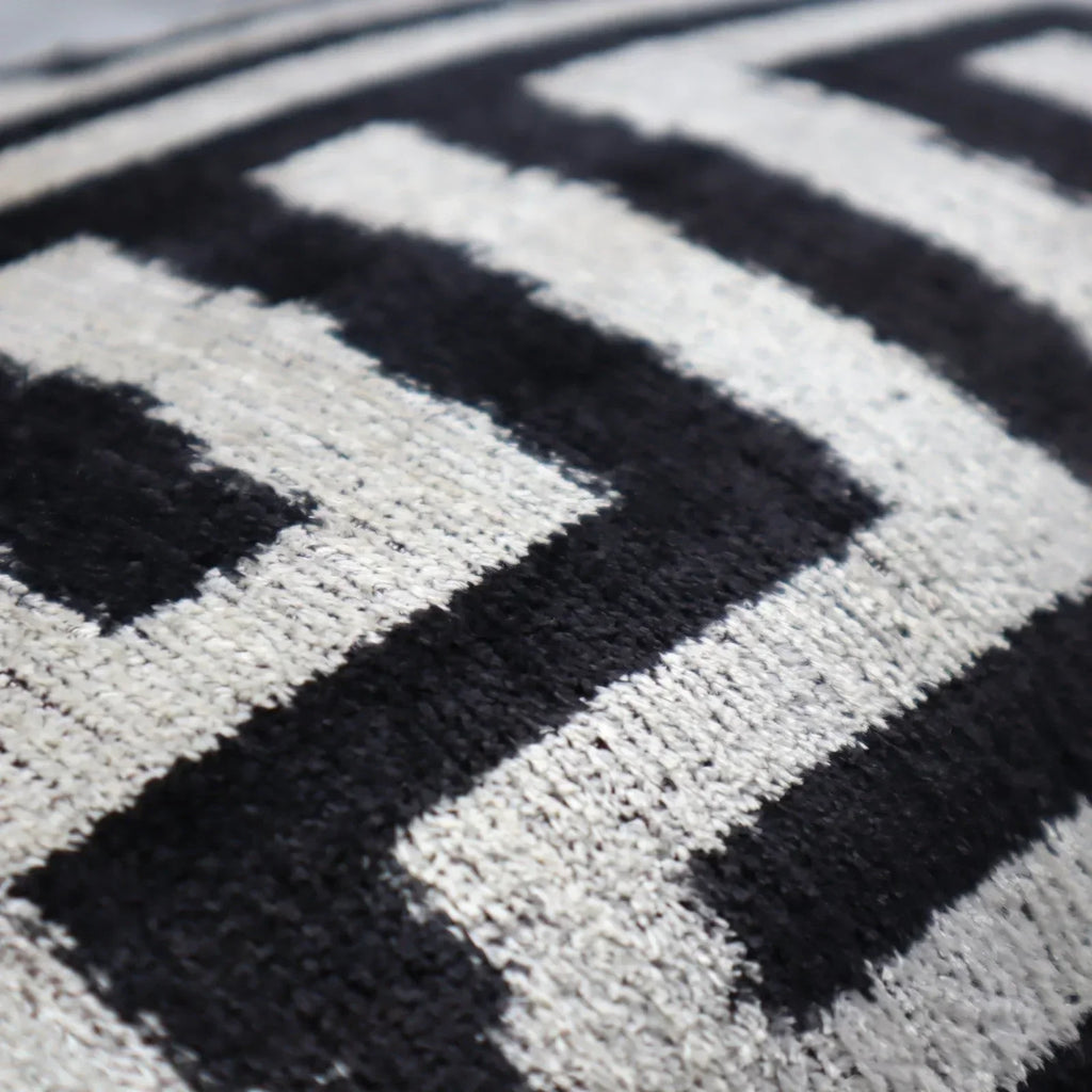 Canvello Luxury Decorative Black White Throw Pillow | 16 x 24 in (40 x 60 cm) Canvello