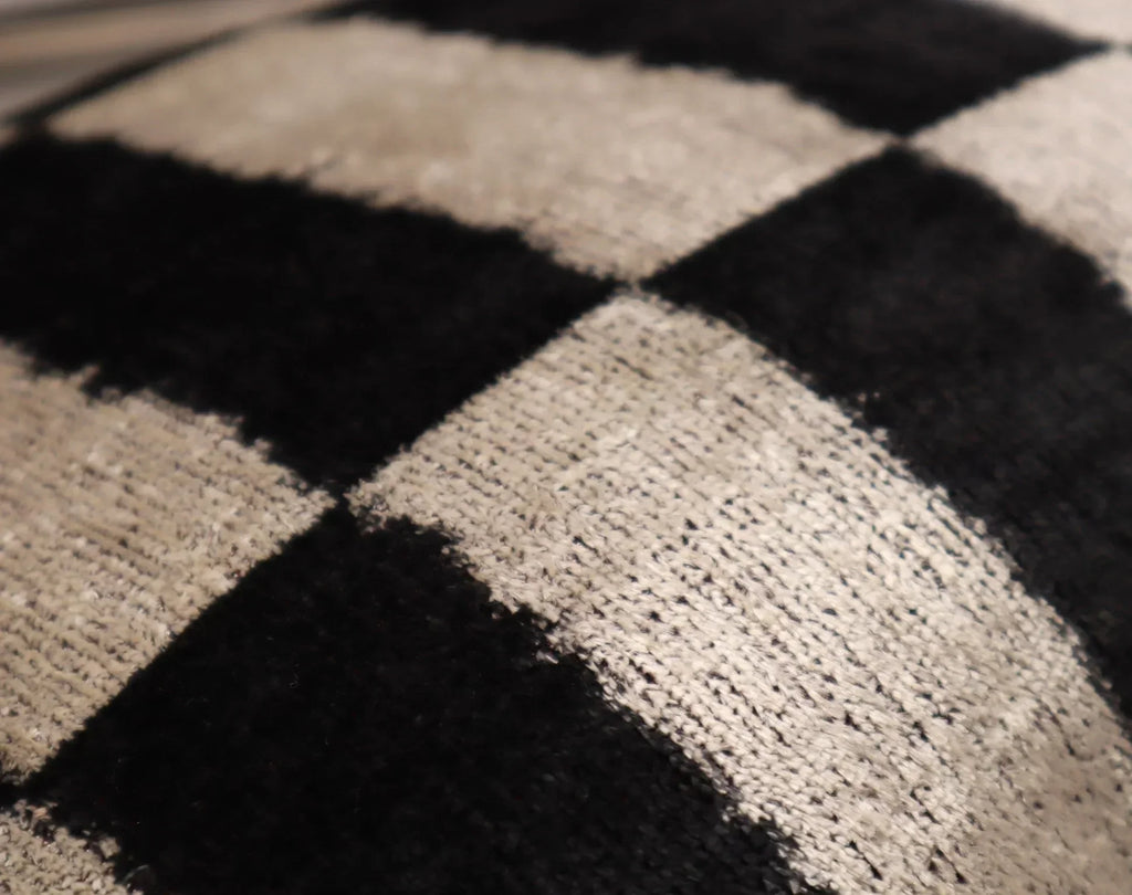 Canvello Luxury Decorative Black & White Throw Pillow | 16 x 24 in (40 x 60 cm) Canvello