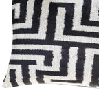 Canvello Luxury Decorative Black White Throw Pillow | 16 x 24 in (40 x 60 cm) Canvello
