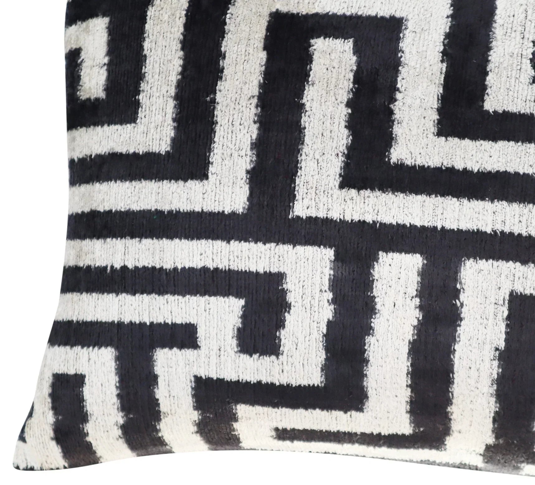 Canvello Luxury Decorative Black White Throw Pillow | 16 x 24 in (40 x 60 cm) Canvello